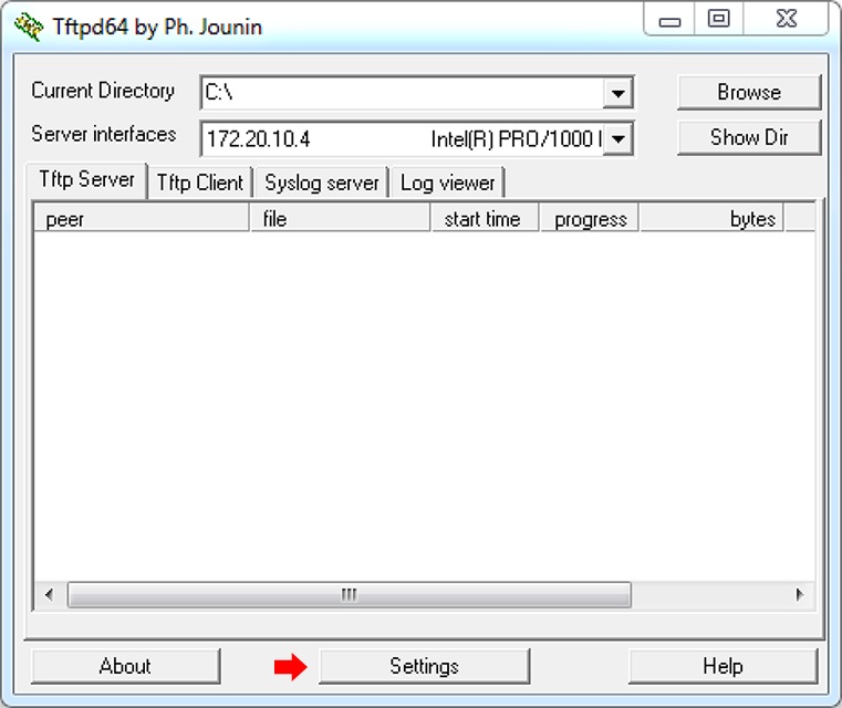 مراحل راه‌اندازی سرور TFTP