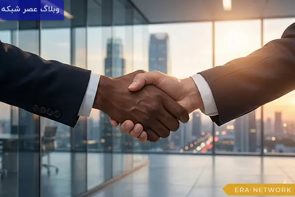 نقشه راه شروع تجارت بینالملل - راهنمای گامبهگام از صفر تا اولین معامله (1404) 2 عقد-قرارداد-تجاری-و-پیدا-کردن-مشتری-خارجی-در-جلسات-B2B