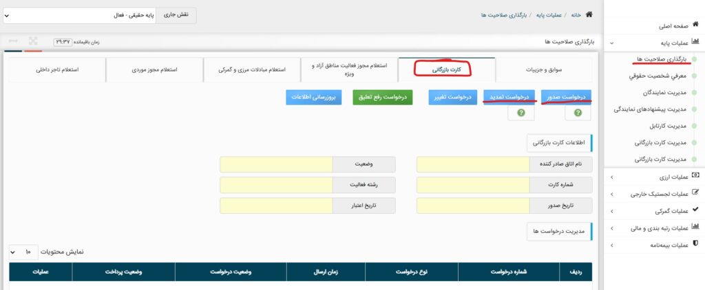 راهنمای جامع کارت بازرگانی و فرآیند صدور، تمدید و ابطال آن 1 درخواست کارت بازرگانی