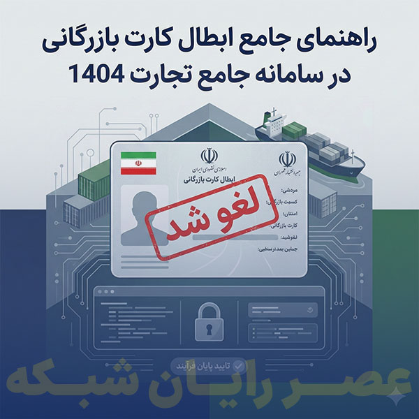راهنمای جامع ابطال کارت بازرگانی در سامانه جامع تجارت 1404